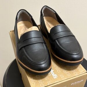 Dr. Scholl's Black Nice Day Leather Loafers